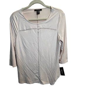 Style & Co Beige Faux Suede Size Medium